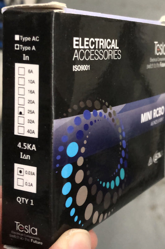 Tesla 1 Pole 25 Amp 4.5 kA 30 - TESRCDM12545 - ARCK Electrical Wholesale Supplies