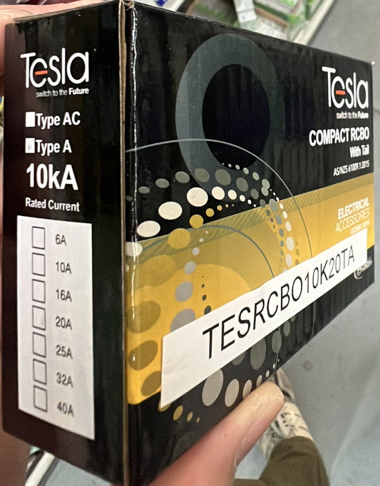 RCD/MCB 1P10 kA 20 Amp  Orange - TESRCBO10K20TA - ARCK Electrical Wholesale Supplies
