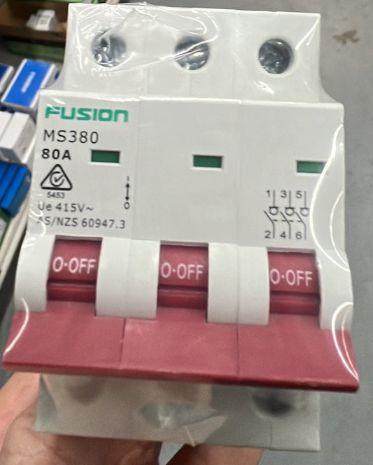 3 Pole Main Switch 80A - MS380 - ARCK Electrical Wholesale Supplies