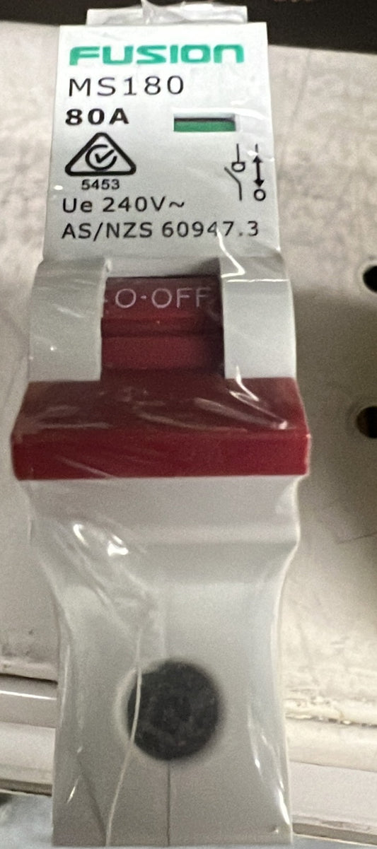 Main Switch 1Pole 80A - MS180 - ARCK Electrical Wholesale Supplies