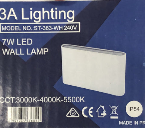 3A Lighting Exterior Ultra Wal - ST363/WH - ARCK Electrical Wholesale Supplies