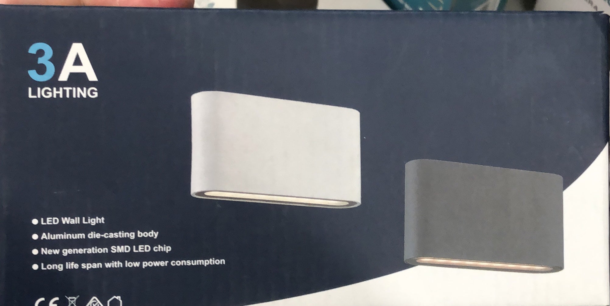 Ultra Slim Wall Light TC - ST363-BLK-TC-240V - ARCK Electrical Wholesale Supplies