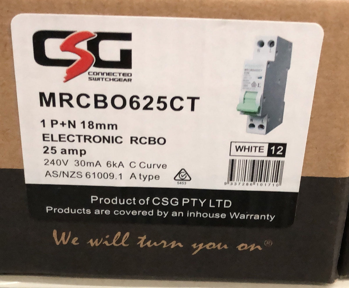 RCBO 1 Pole Combo 6kA 250V AC - MRCBO625CT - ARCK Electrical Wholesale Supplies