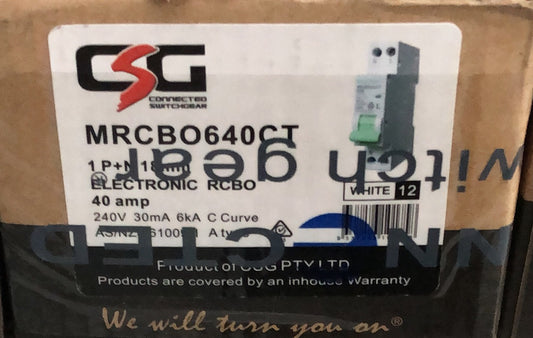 RCBO 1 Pole Combo 6kA 250V AC - MRCBO640CT - ARCK Electrical Wholesale Supplies