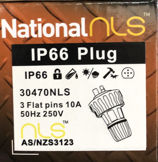 66P 310 Straight Flat Pin IP66 - 30470NLS