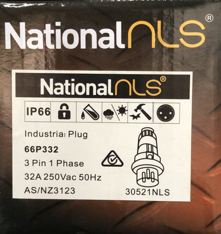 66P 332 Straight Round Pin 1 P - 30521NLS - ARCK Electrical Wholesale Supplies