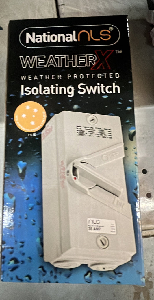 Isolator Switch 2 Pole 35amp - 30663NLS - ARCK Electrical Wholesale Supplies