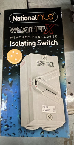 Isolator Switch 2 Pole 35amp - 30663NLS - ARCK Electrical Wholesale Supplies