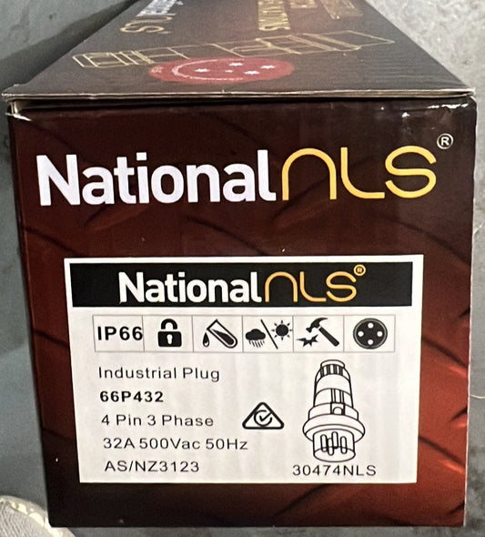 66P 432 Straght Round Pin IP66 - 30474NLS - ARCK Electrical Wholesale Supplies