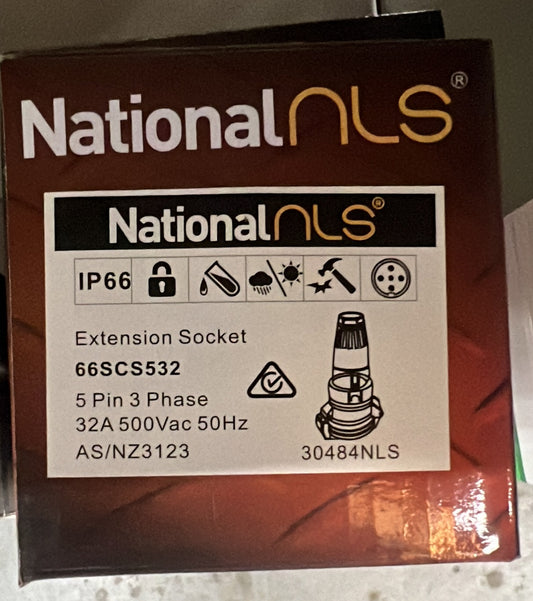Extension Socket IP66 66SCS 53 - 30484NLS - ARCK Electrical Wholesale Supplies