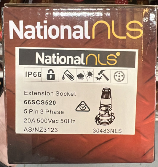 Extension Socket IP66 66SCS 52 - 30483NLS - ARCK Electrical Wholesale Supplies