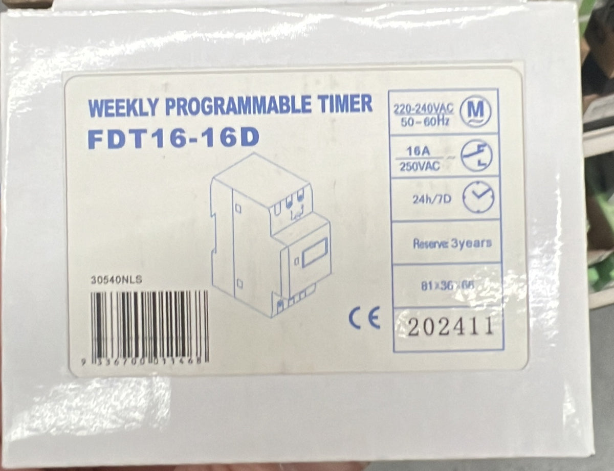 Digital Timer 24/7 D/16A - 30540NLS