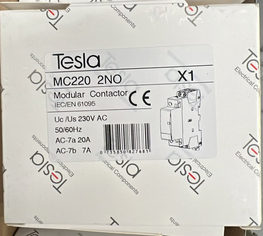 2 pole 20 Amp Contactor 2xNO - TESMC220NO - ARCK Electrical Wholesale Supplies
