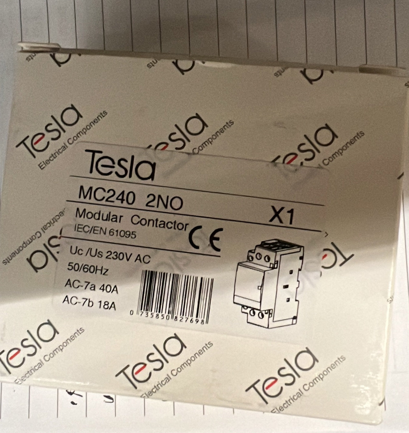 2 pole 40 Amp Contactor NO - TESMC240NO - ARCK Electrical Wholesale Supplies
