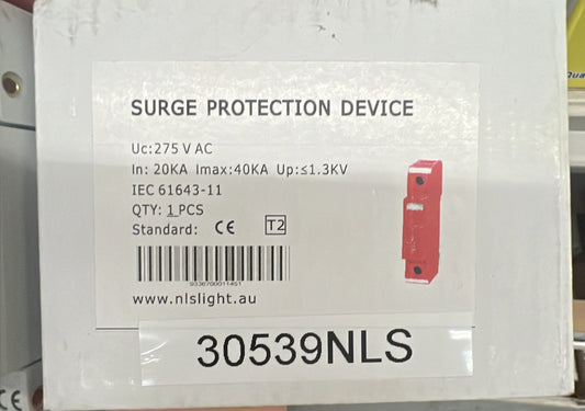 Surge Protector 1P 40kA - Red - 30539NLS - ARCK Electrical Wholesale Supplies