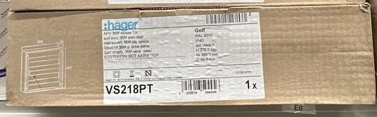 Hager 2 Row Of 18 Pole Plastic - VS218PT