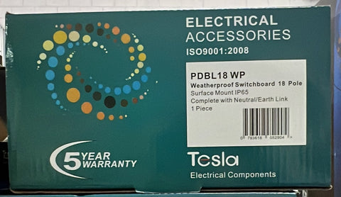 Tesla 18 Pole IP65 Weatherproof - TESPDBL18WP - ARCK Electrical Wholesale Supplies