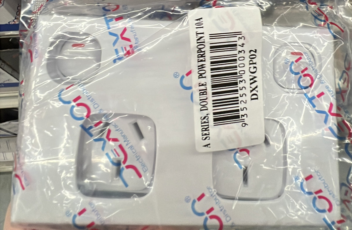 Dexton Double Power Point Sock - DXWGPO2/15A - ARCK Electrical Wholesale Supplies