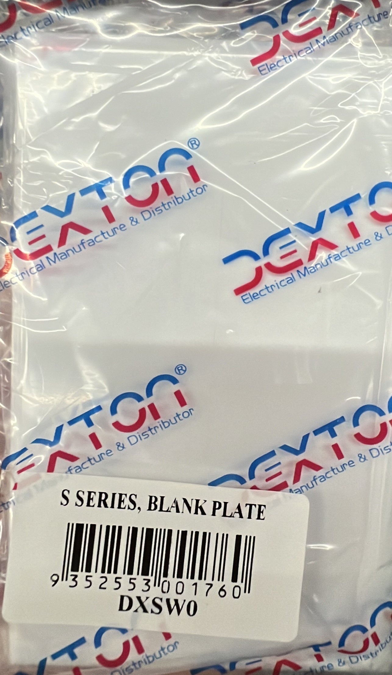 Slim Blank Plate White - DXSWO - ARCK Electrical Wholesale Supplies