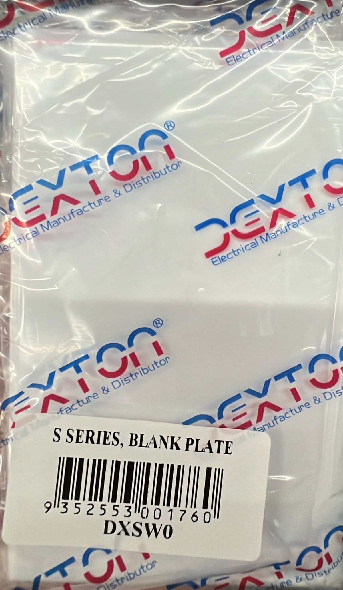 Slim Blank Plate White - DXSWO - ARCK Electrical Wholesale Supplies