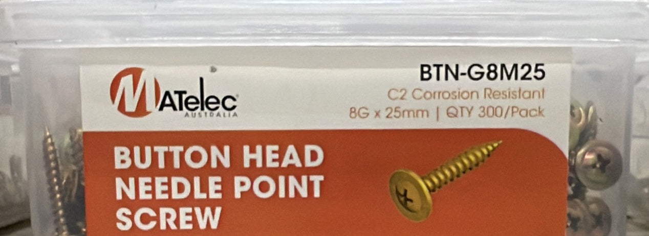 Button Head Needle Point Screw - BTN-G8M25 - ARCK Electrical Wholesale Supplies