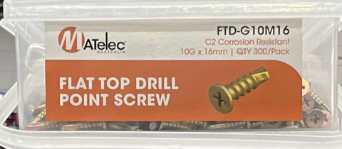 Matelec Flat Top Drill Point S - FTD-G10M16