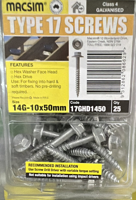 Macsim 14Gx50mm HWF T17 C4 B/P - 17GHD1450 - ARCK Electrical Wholesale Supplies
