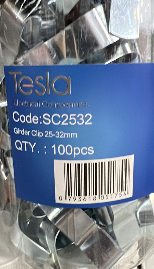 Tesla 25mm To 32mm Girder Clip - TESSC2532 - ARCK Electrical Wholesale Supplies