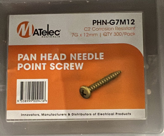 Pan Head Needle Point Screws 7 - PHN-G7M12