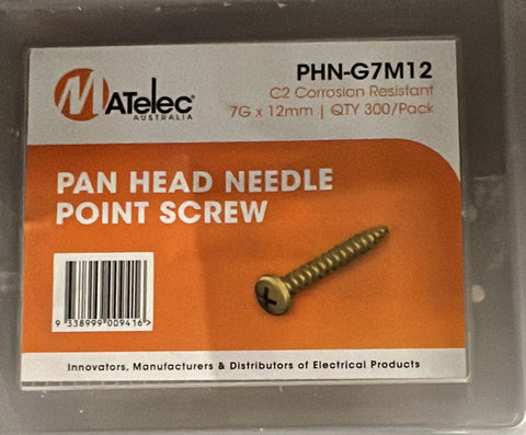 Pan Head Needle Point Screws 7 - PHN-G7M12