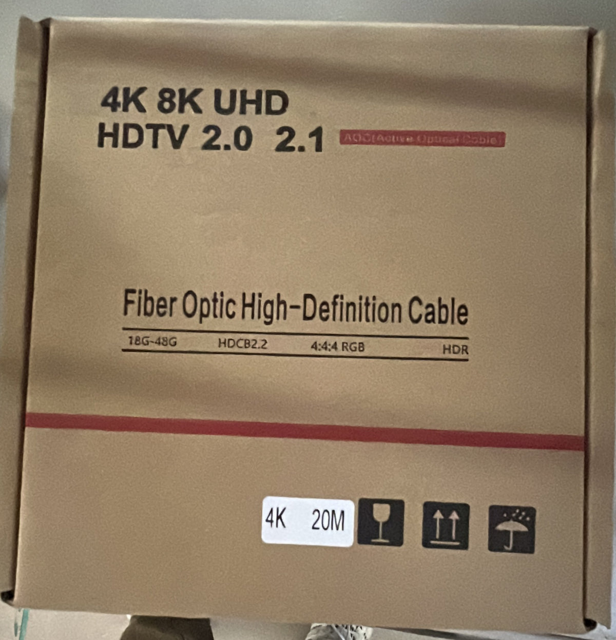 20m HDMI Fibre Lead 4k 60hz - MY0F13-20
