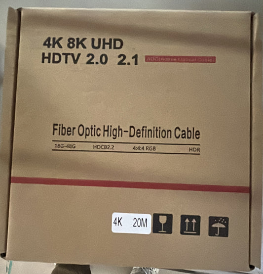 20m HDMI Fibre Lead 4k 60hz - MY0F13-20