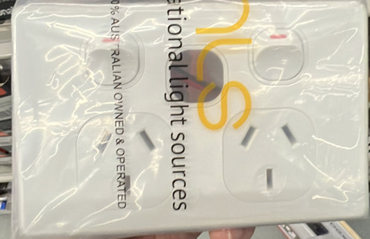 Double 10A with USB2.1 Outlet - 30133NLS - ARCK Electrical Wholesale Supplies