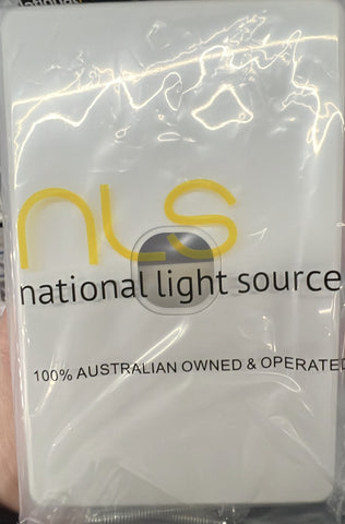 1 Gang Switch Plate + Grid Whi - 30601NLS