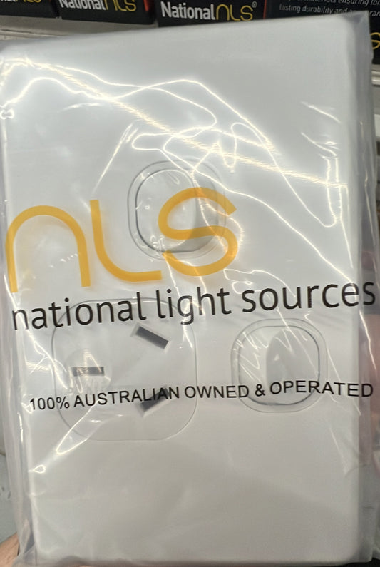 NLS Single Powerpoint +Switch - 30508NLS - ARCK Electrical Wholesale Supplies