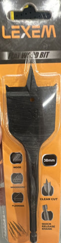 FLAT WOOD SPADE BIT 38MM - SDB38
