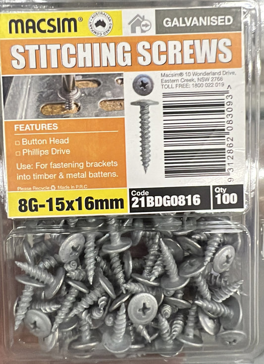 Macsim 8Gx16mm Button Stitchin - 21BDG0816 - ARCK Electrical Wholesale Supplies
