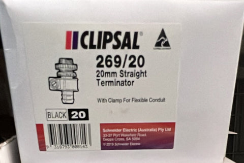 Clipsal - Cable Management, St - 269/20BK - ARCK Electrical Wholesale Supplies