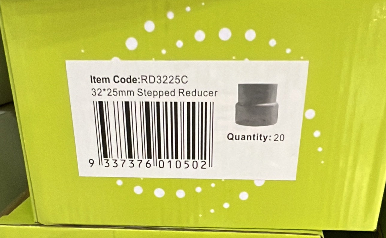 32mm to 25mm Stepped Reducer- RD3225C - ARCK Electrical Wholesale Supplies