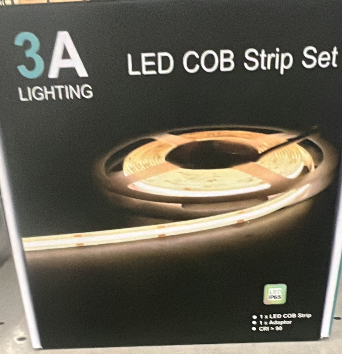 STRIP LIGHTS Kit 2800-3400K 5M Dotless with Driver - 3A-COB-24V-480D-WW-5M - ARCK Electrical Wholesale Supplies