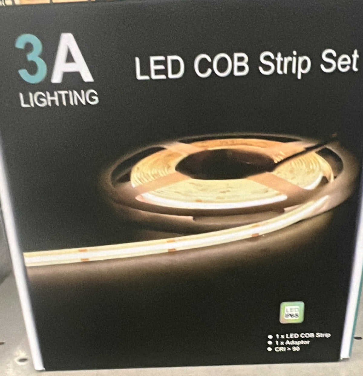 STRIP LIGHTS Kit 2800-3400K 5M Dotless with Driver - 3A-COB-24V-480D-WW-5M - ARCK Electrical Wholesale Supplies