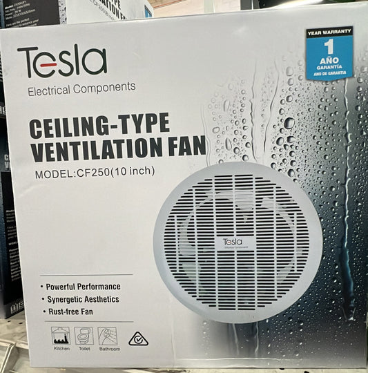 Tesla 250mm Ceiling Exhaust Fa - TESCF250