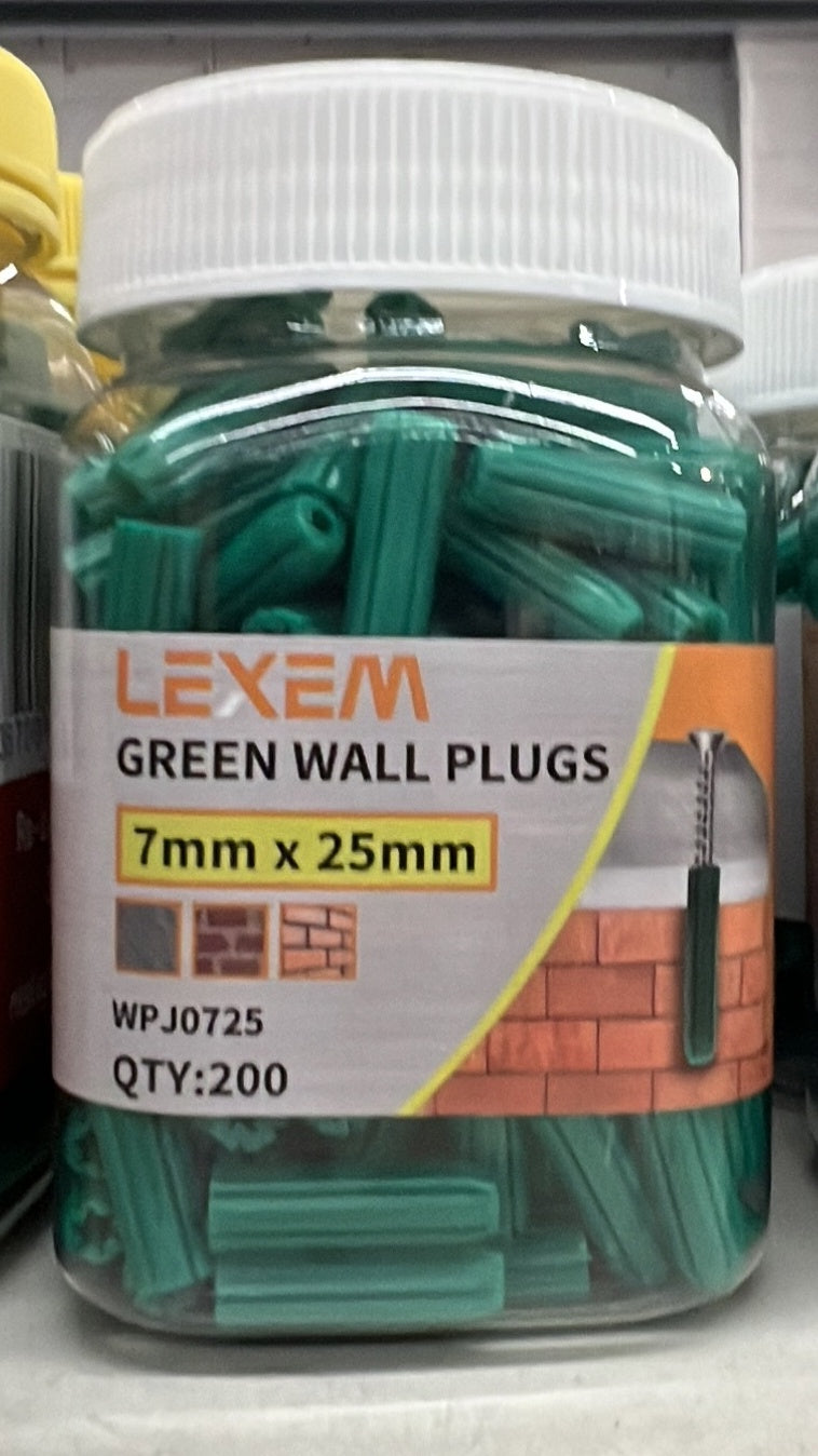 Wall Plugs 7mmx25mm 200pcs - WPJ0725 - ARCK Electrical Wholesale Supplies