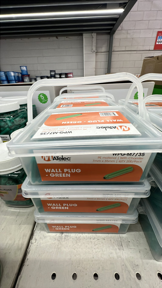 Green Wall Plug - With Chamfer - WPG-M7/35 - ARCK Electrical Wholesale Supplies