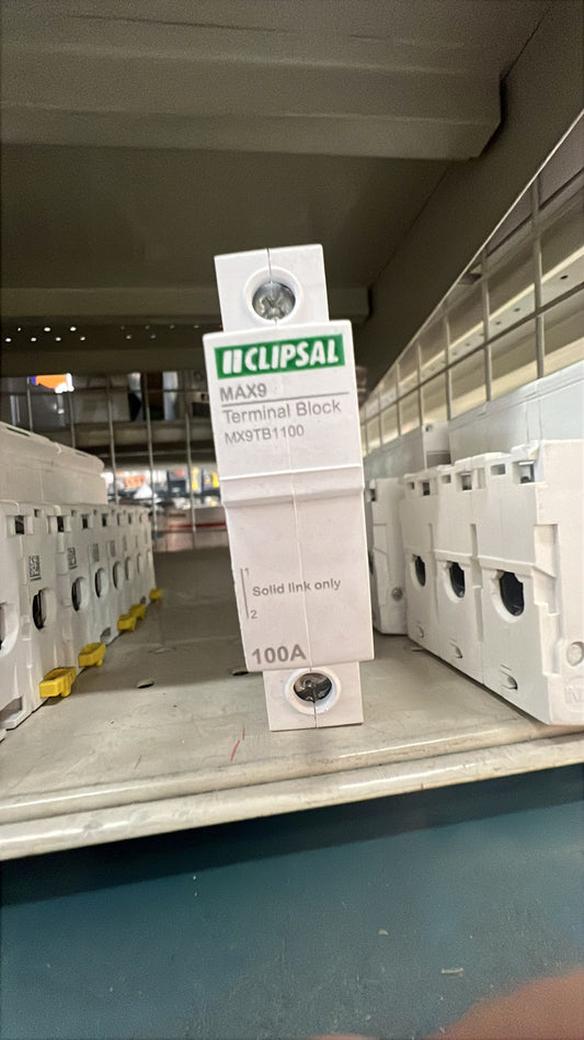 Clipsal MAX9 Neutral Terminal Block  MX9TB1100 - ARCK Electrical Wholesale Supplies