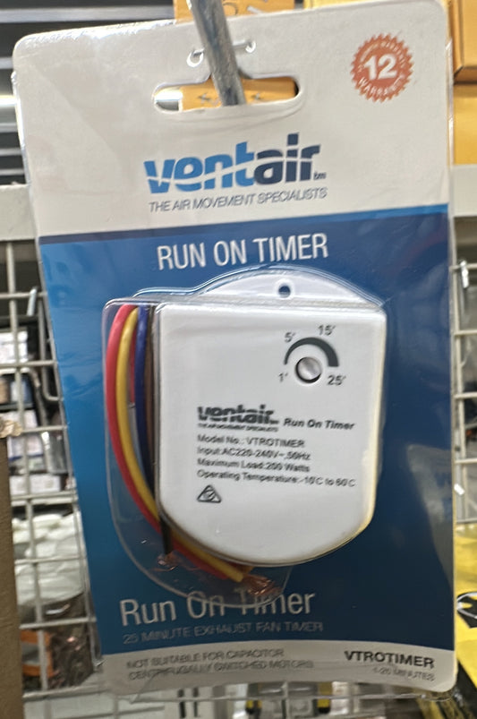 1-25min Adjustable Exhaust Fan - VTROTIMER - ARCK Electrical Wholesale Supplies