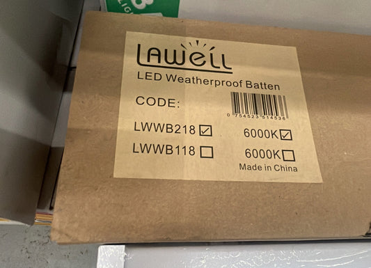 LED Batten WP 6000K 1.2m - LWWB218
