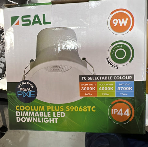SAL Coolum Plus 9W Dimmable LED Downlight- S9068/TC