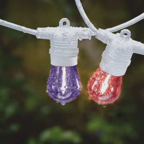 Solar Festoon 10 Lights 12V White Plastic RGB - 205721N - ARCK Electrical Wholesale Supplies
