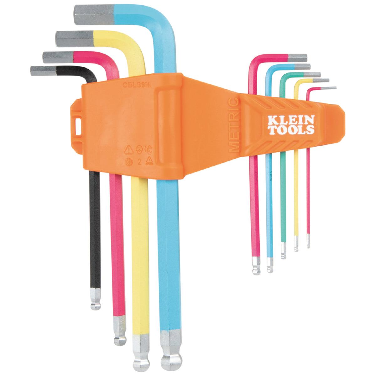 Klein Tools A-CBLS9M Powder Coated Hex Key Set - Metric - ARCK Electrical Wholesale Supplies